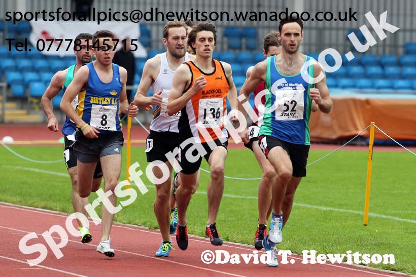 Mens  senior 800 metres, Northern Senior and Under-20s Track and Field Champs., Manchester. Photo: David T. Hewitson/Sports for All Pics